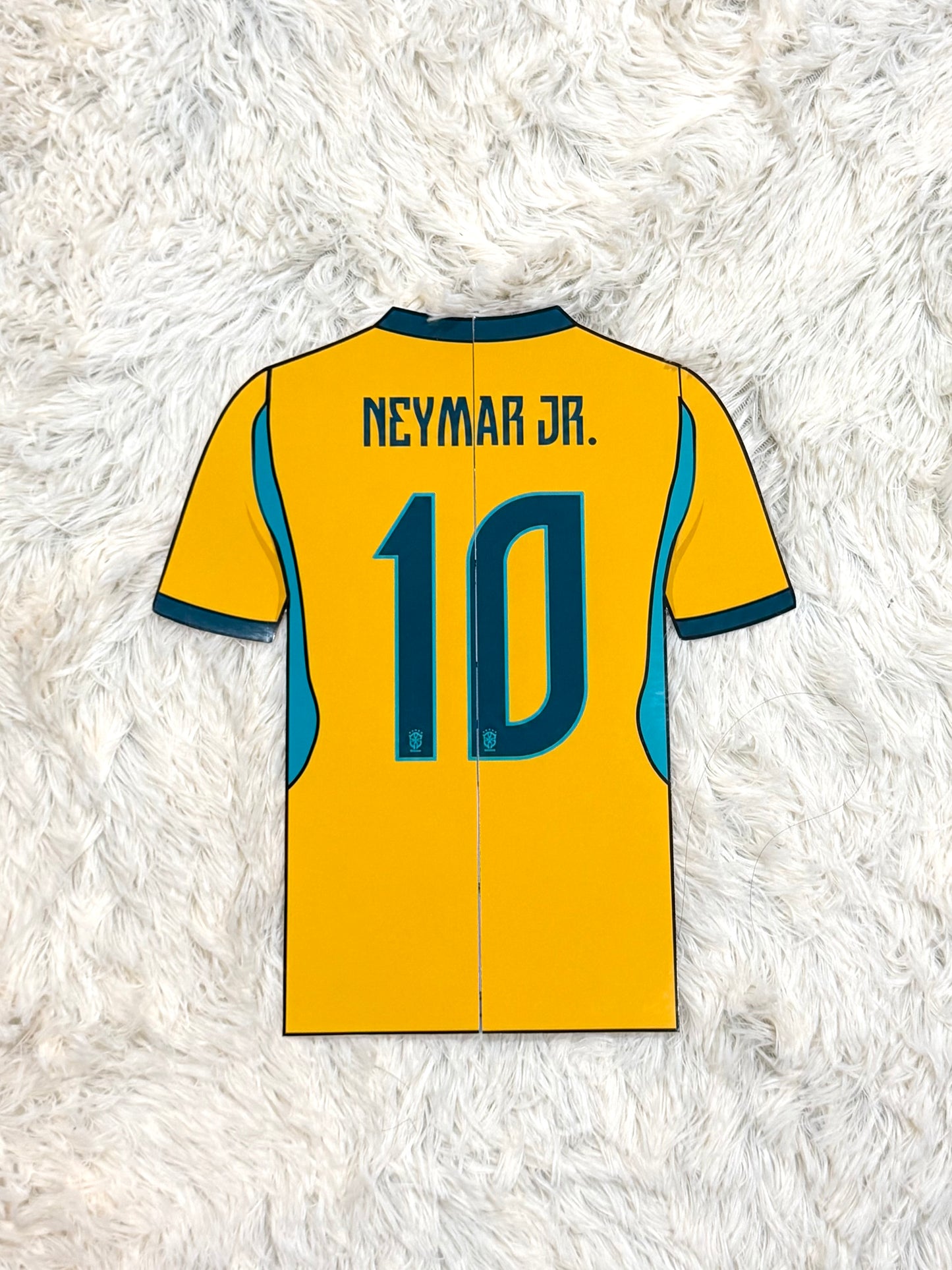 Plantilla digital | Tarjeta Camiseta de Fútbol Inspirada en Neymar 🇧🇷