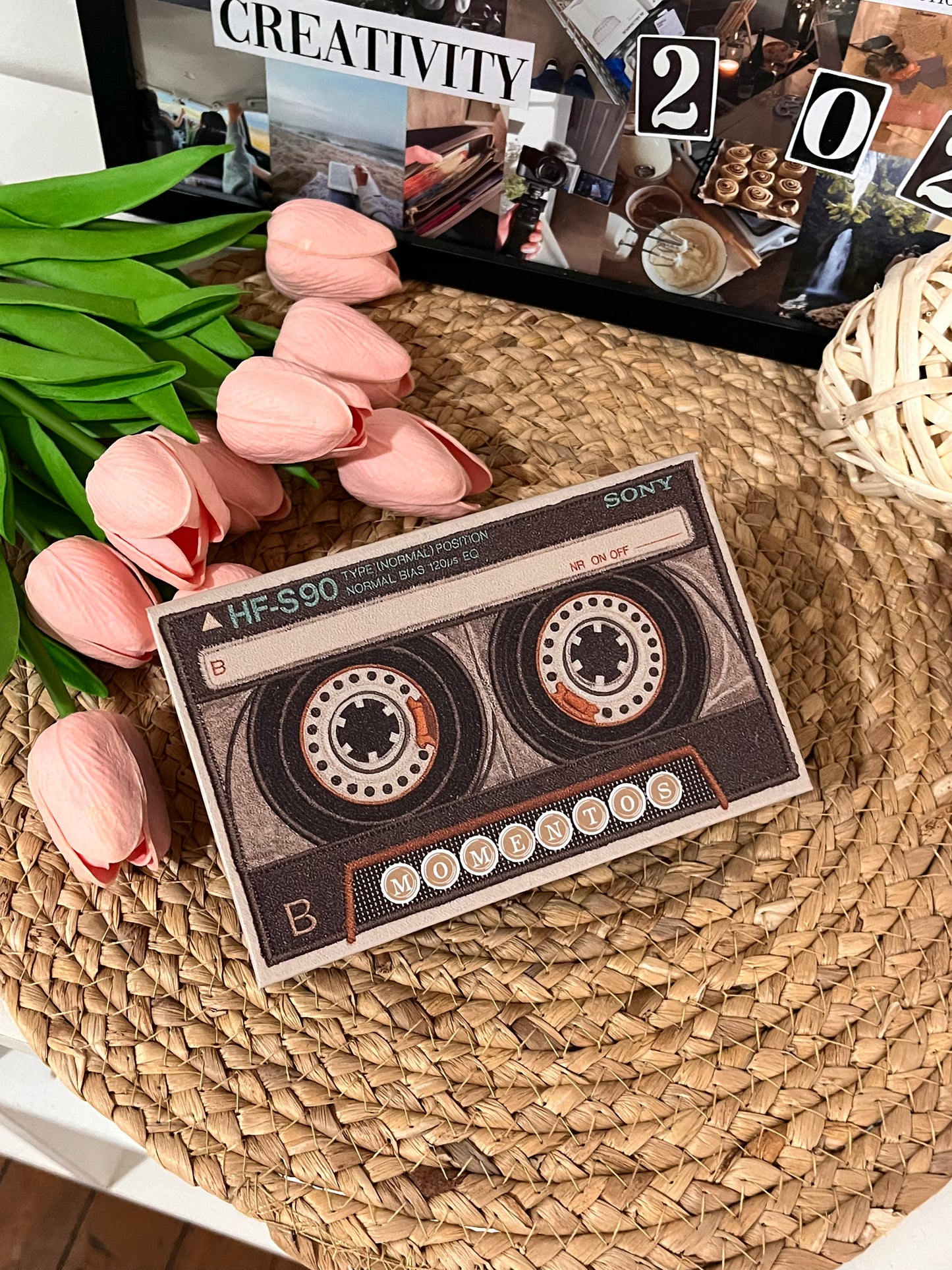 Álbum de Recuerdos Vintage | Portada Estilo Cassette