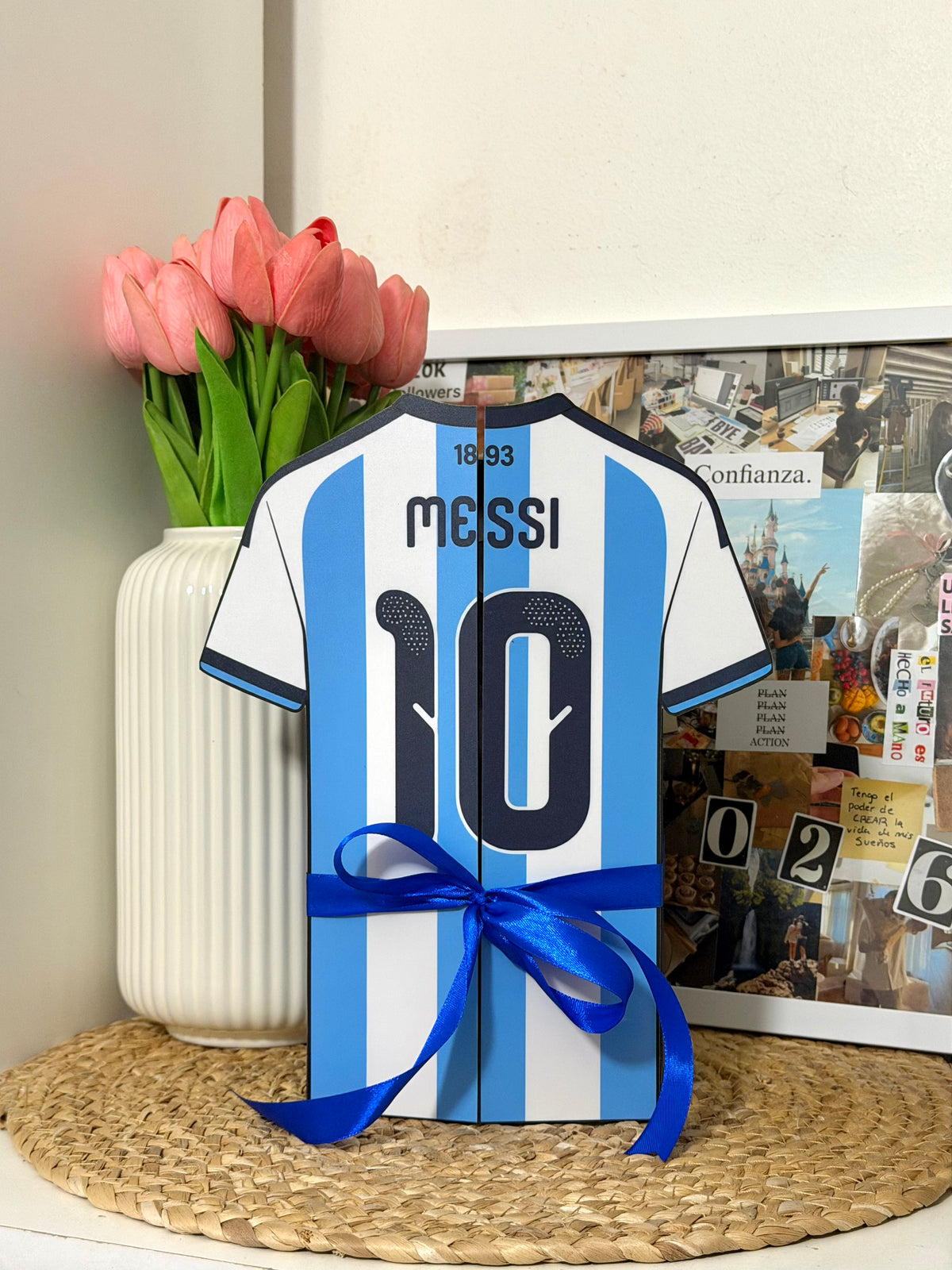 Box Regalo Camiseta de Fútbol Personalizada de Messi