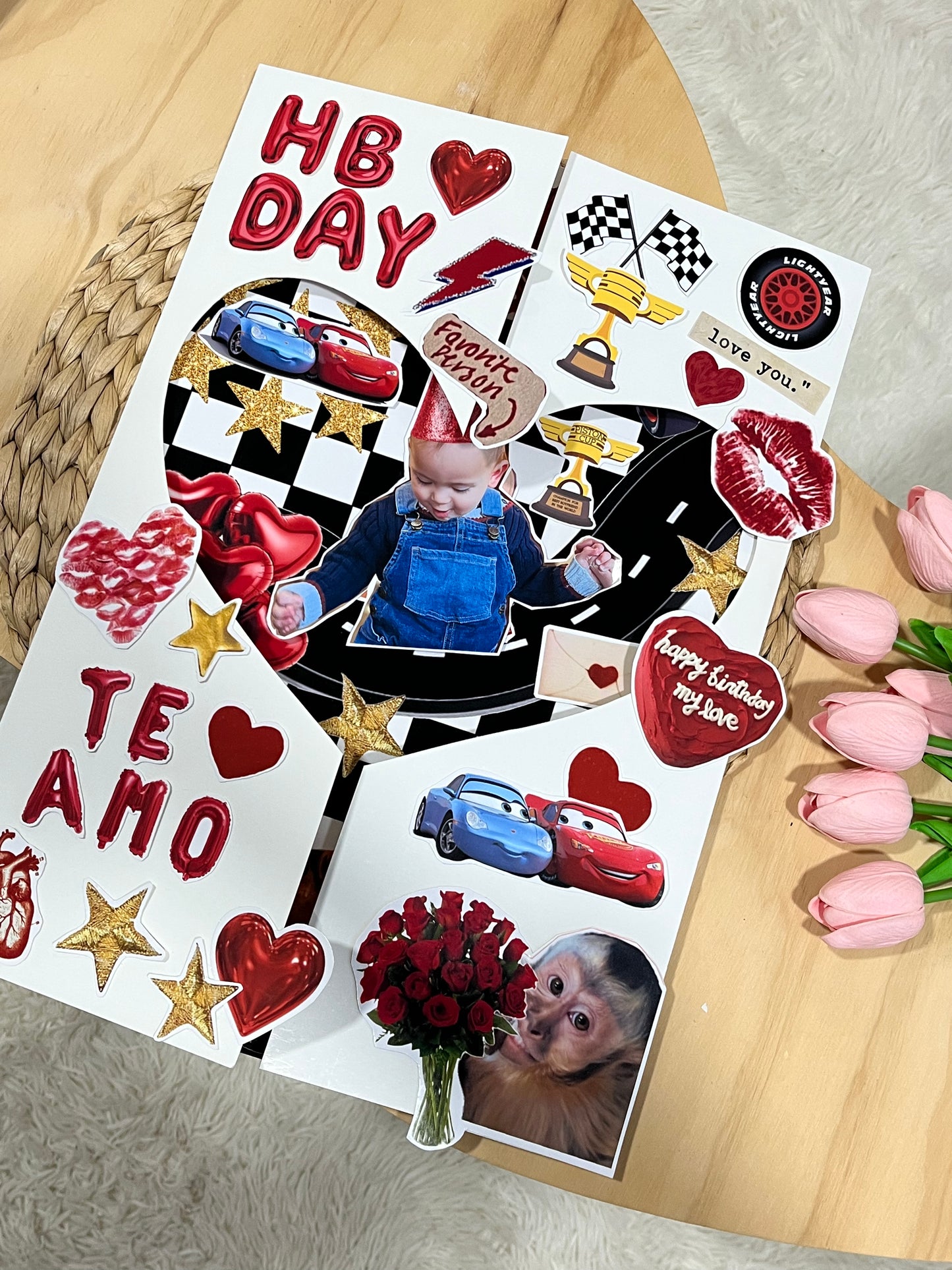 Tarjeta Car Big Happy Birthday | Tarjeta 30x40