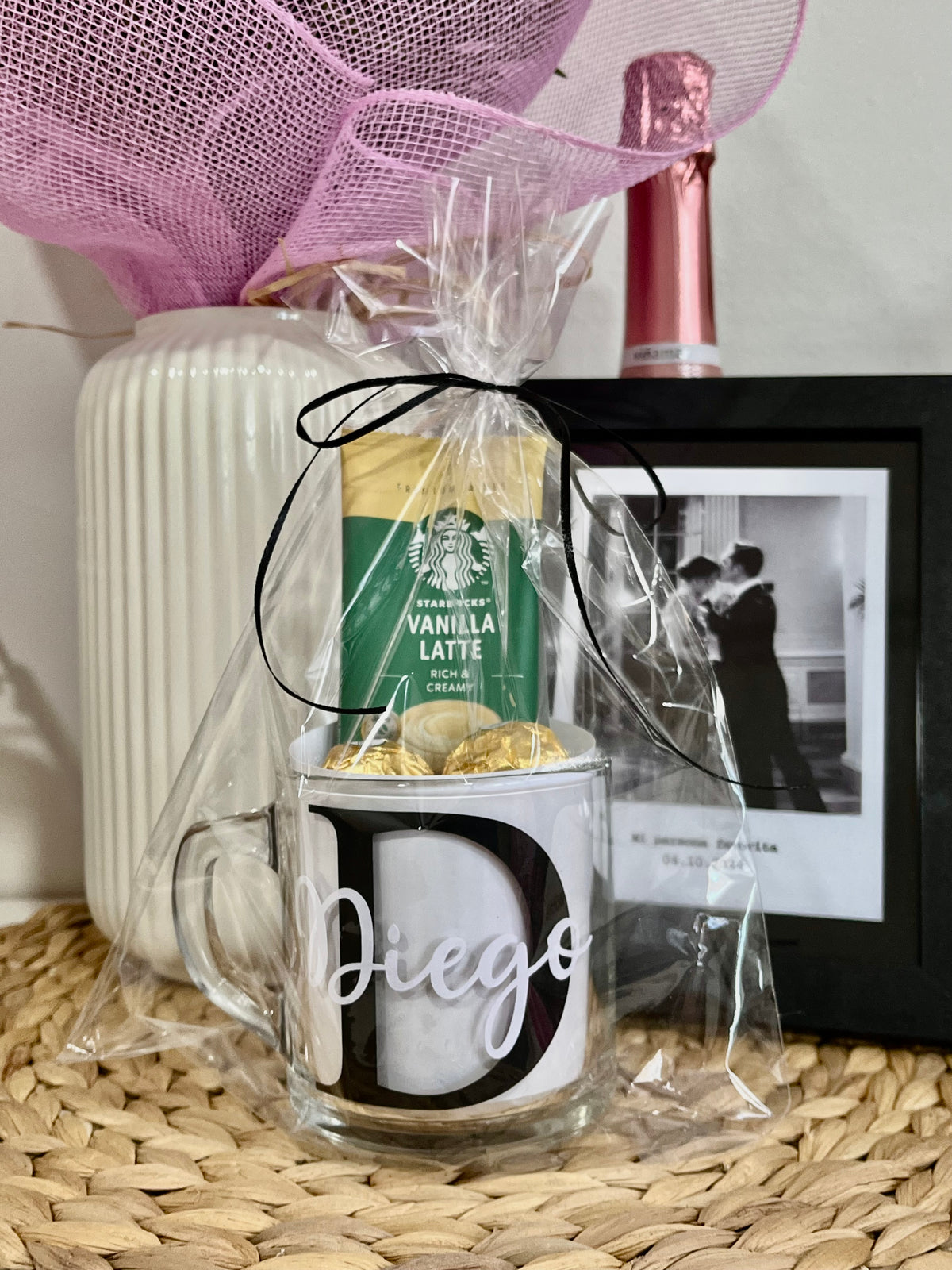 Taza Personalizada con Nombre + Starbucks & Ferrero Rocher | Regalo Sorpresa ☕️