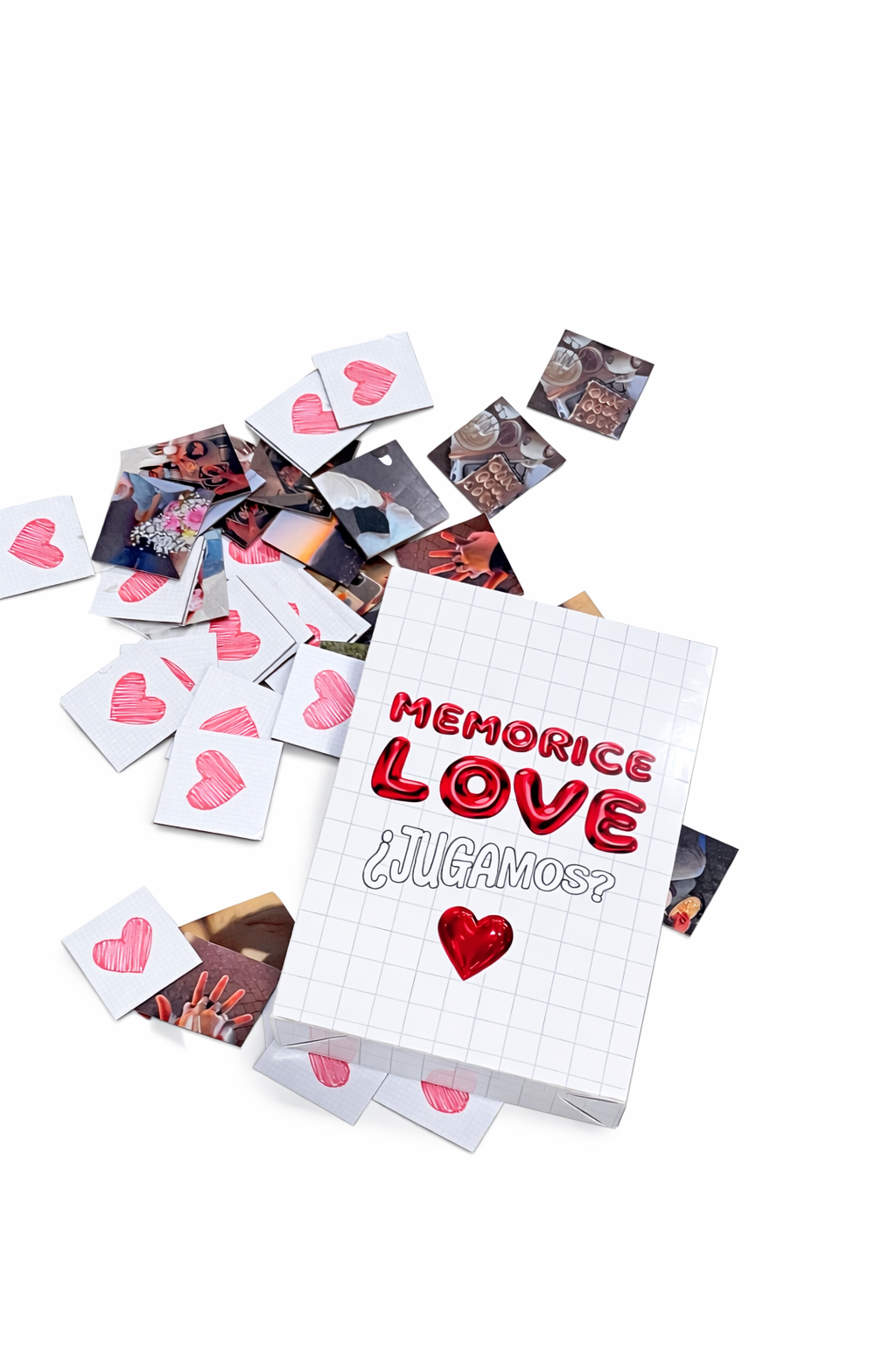 Plantilla digital | Memorice de Amor Personalizable con Fotos | Juego para Parejas 💗
