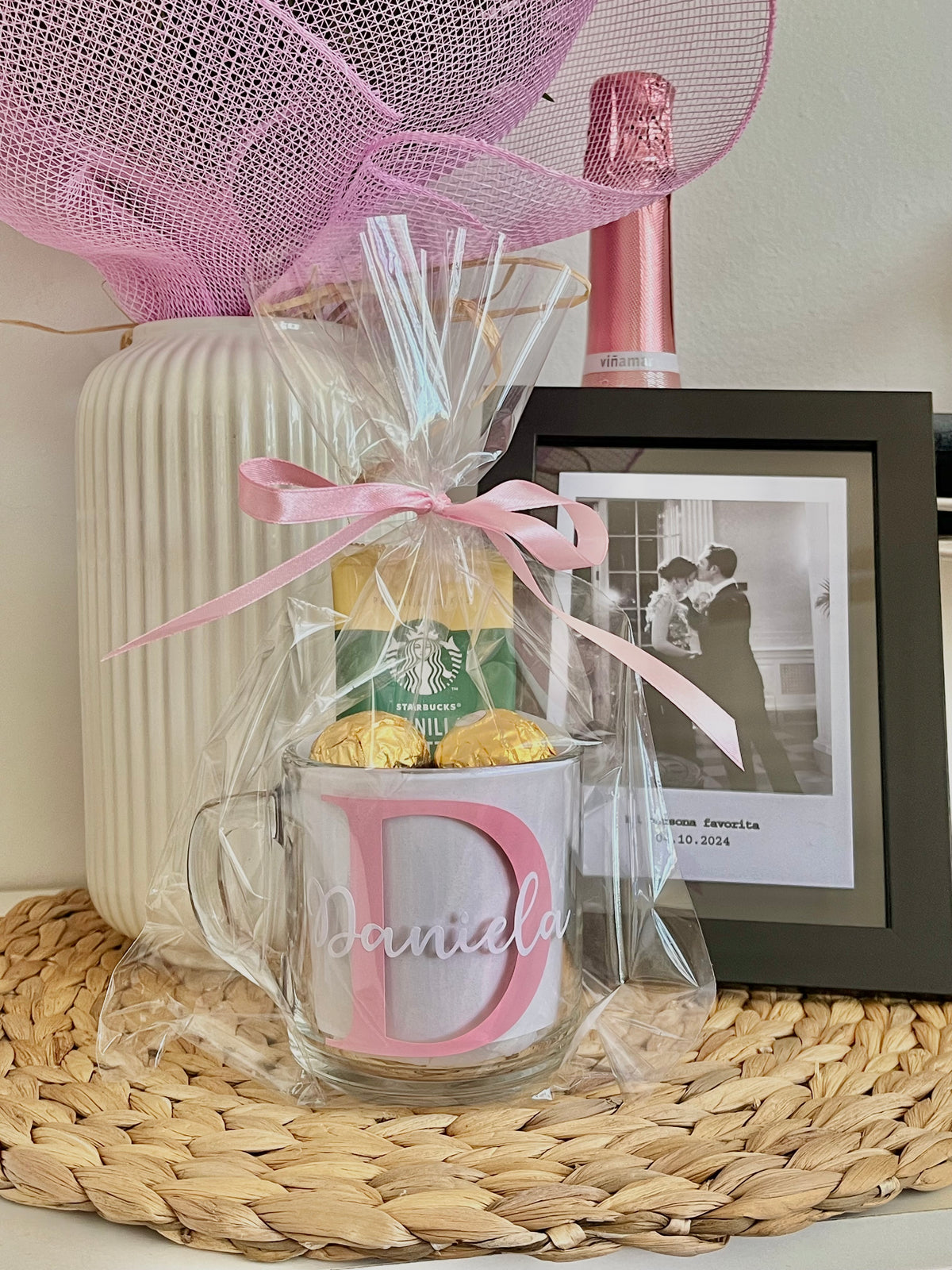 Taza Personalizada con Nombre + Starbucks & Ferrero Rocher | Regalo Sorpresa ☕️