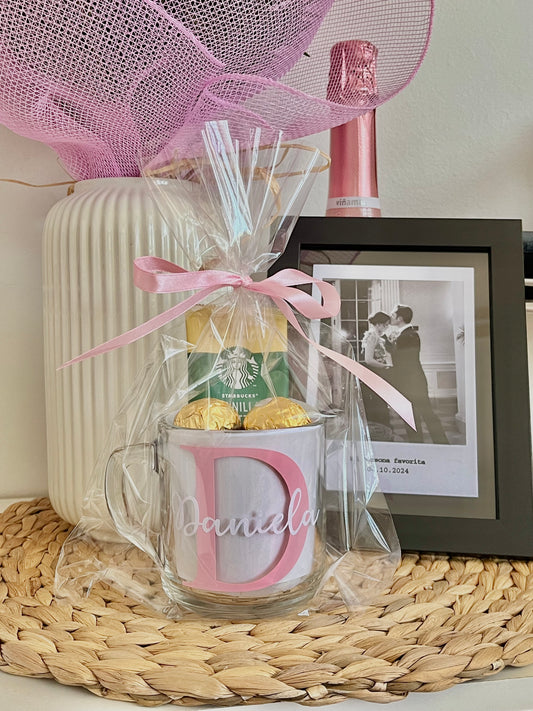 Taza Personalizada con Nombre + Starbucks & Ferrero Rocher | Regalo Sorpresa ☕️