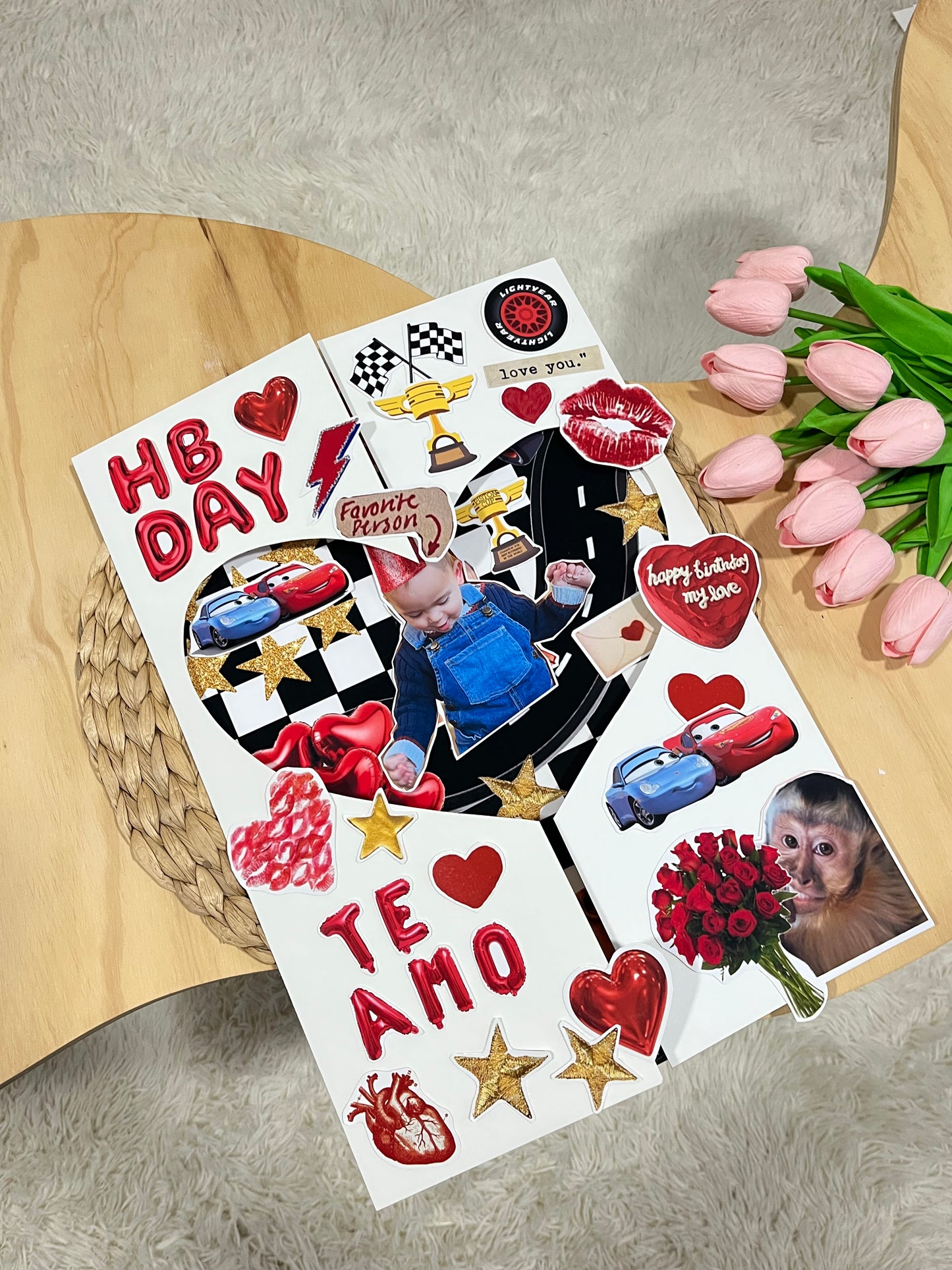 Tarjeta Car Big Happy Birthday | Tarjeta 30x40