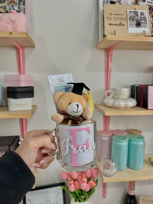 Taza graduación | Nombre personalizado | Mujer 🎓