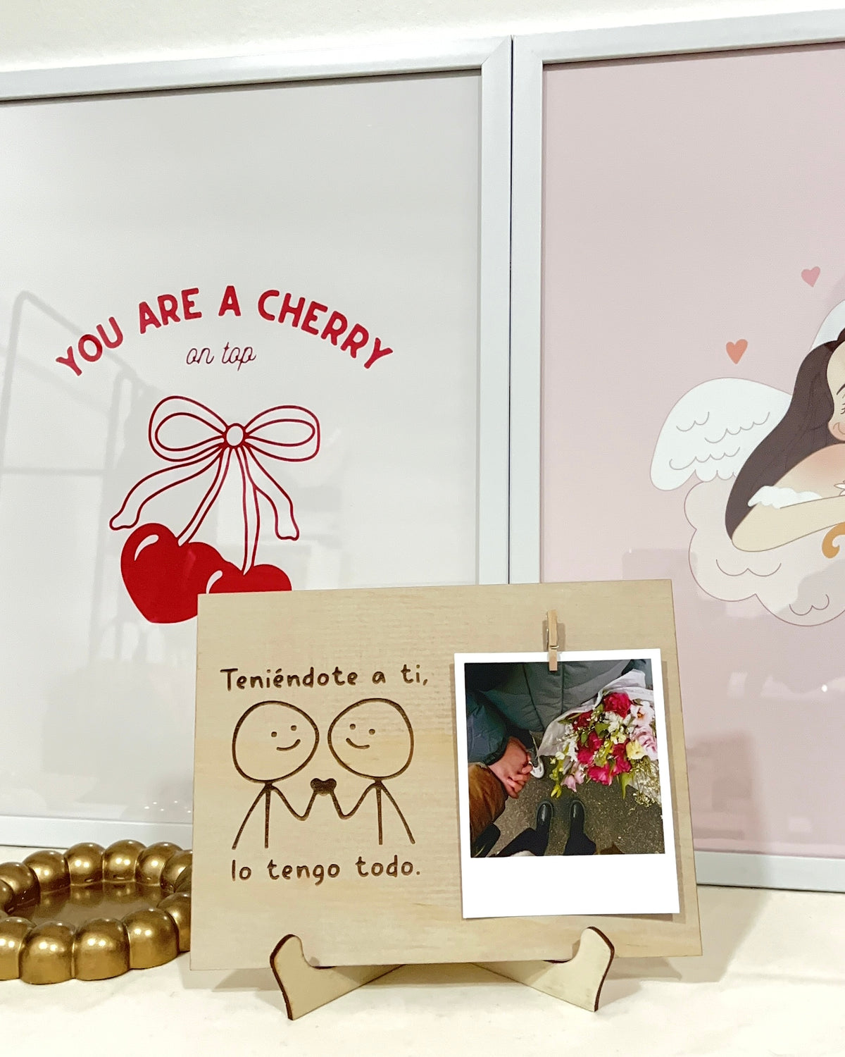 Cuadro de Madera “Teniéndote a ti lo tengo todo” | Regalo Personalizado