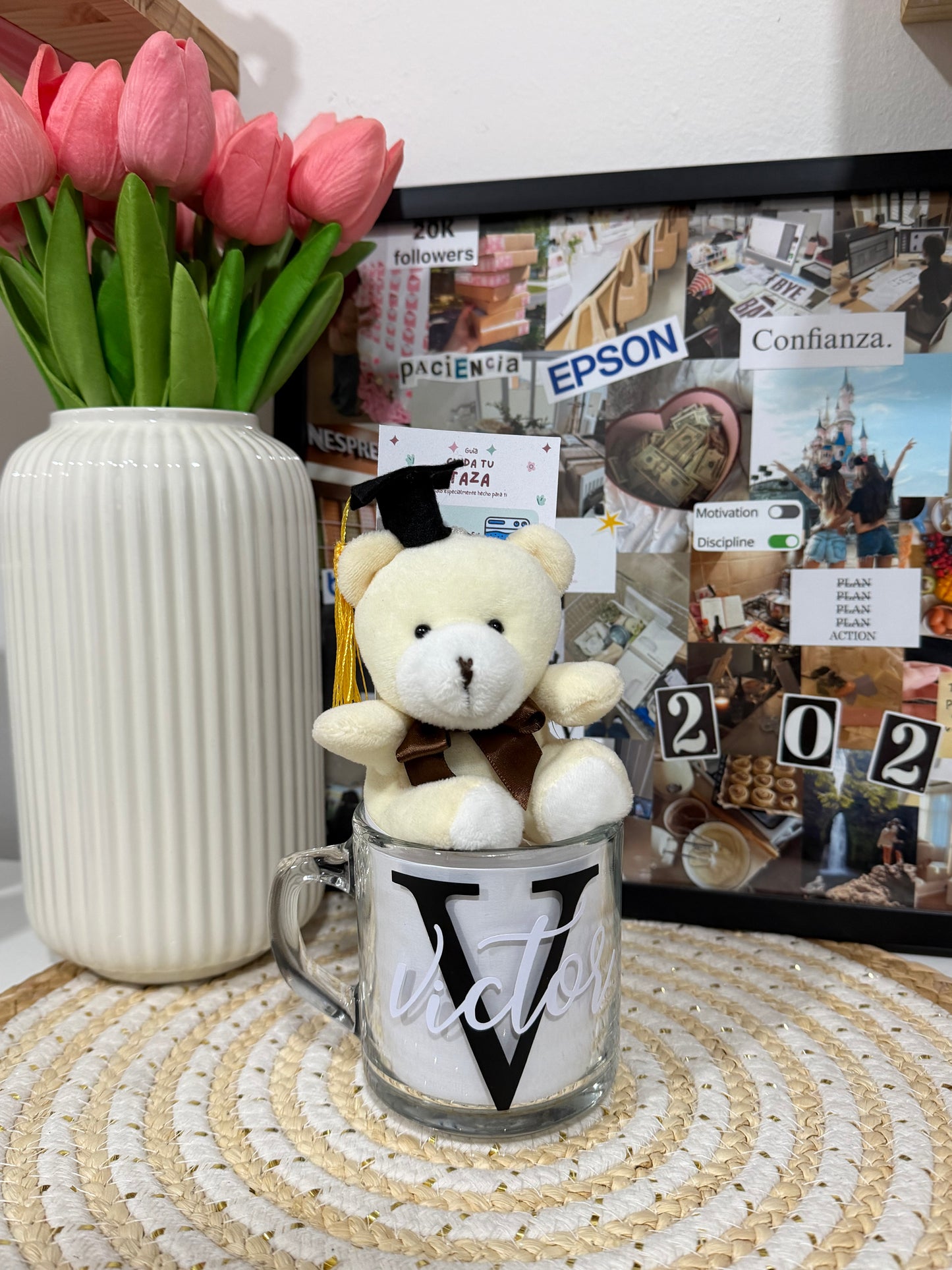 Taza graduación | Nombre personalizado | Hombre 🎓
