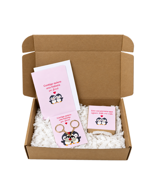 Box Mi pingüi 🐧💗 | Regalo de parejas