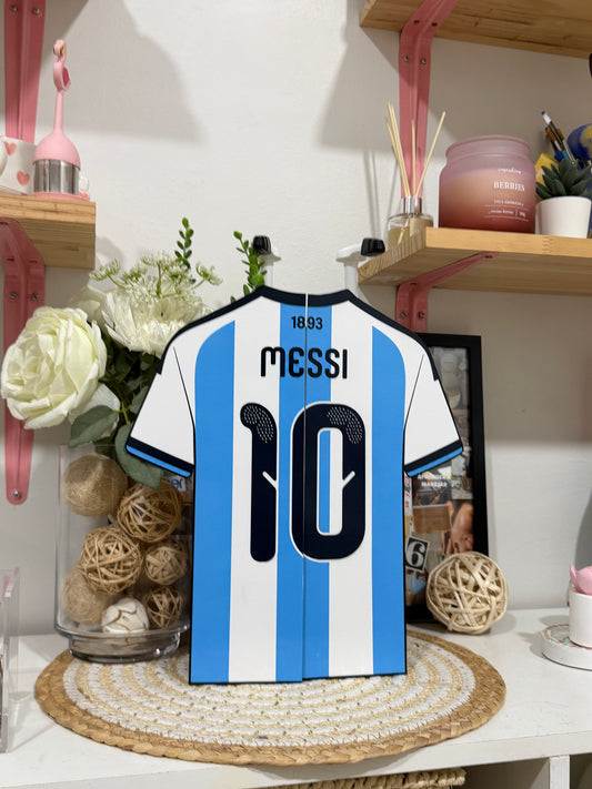 Tarjeta Temática Inspirada en la Camiseta #10 de Messi ⚽🇦🇷
